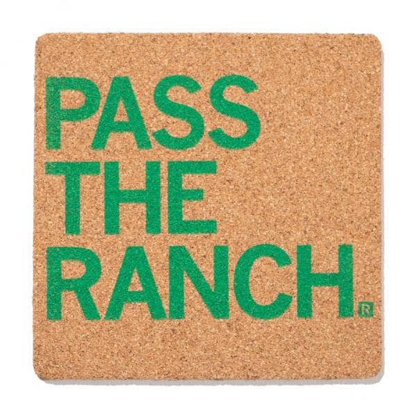 Pass the Ranch Cork Coaster - Adult & Kids T-Shirts, Sweatshirts & Hoodies apparel design preview 1