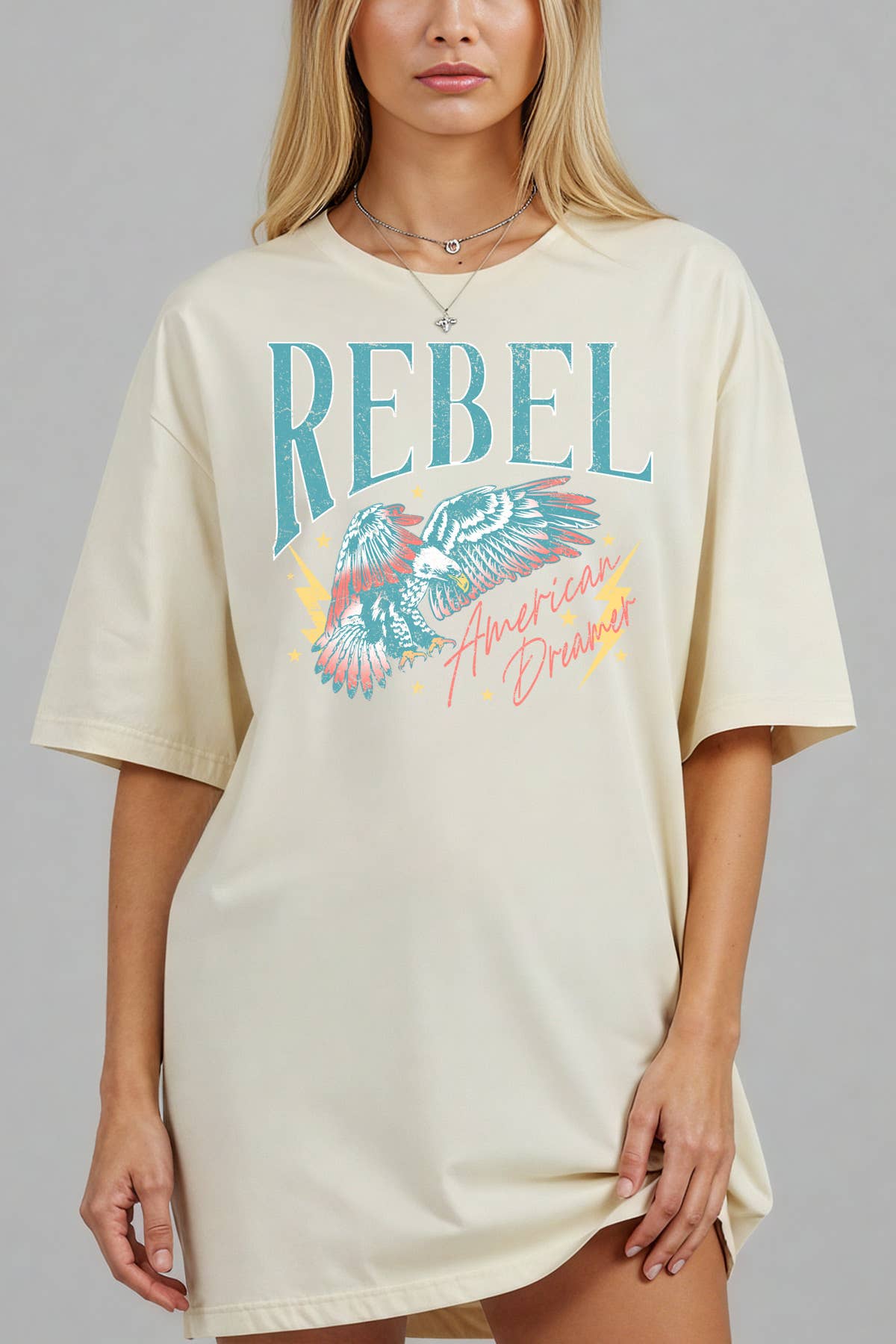 Women Rebel Graphic Print Oversize Loose Fit Top - Adult & Kids T-Shirts, Sweatshirts & Hoodies apparel design preview 1