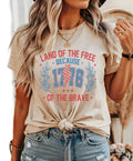 Land of the Free Wreath Patriotic - Adult & Kids T-Shirts, Sweatshirts & Hoodies apparel design preview 1