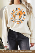 Keep Smiling Happy Life Graphic Terry - Adult & Kids T-Shirts, Sweatshirts & Hoodies apparel design preview 1