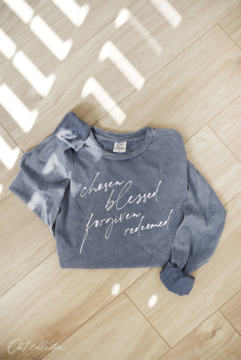 Chosen Blessed Mineral Washed Graphic - Adult & Kids T-Shirts, Sweatshirts & Hoodies apparel design preview 1