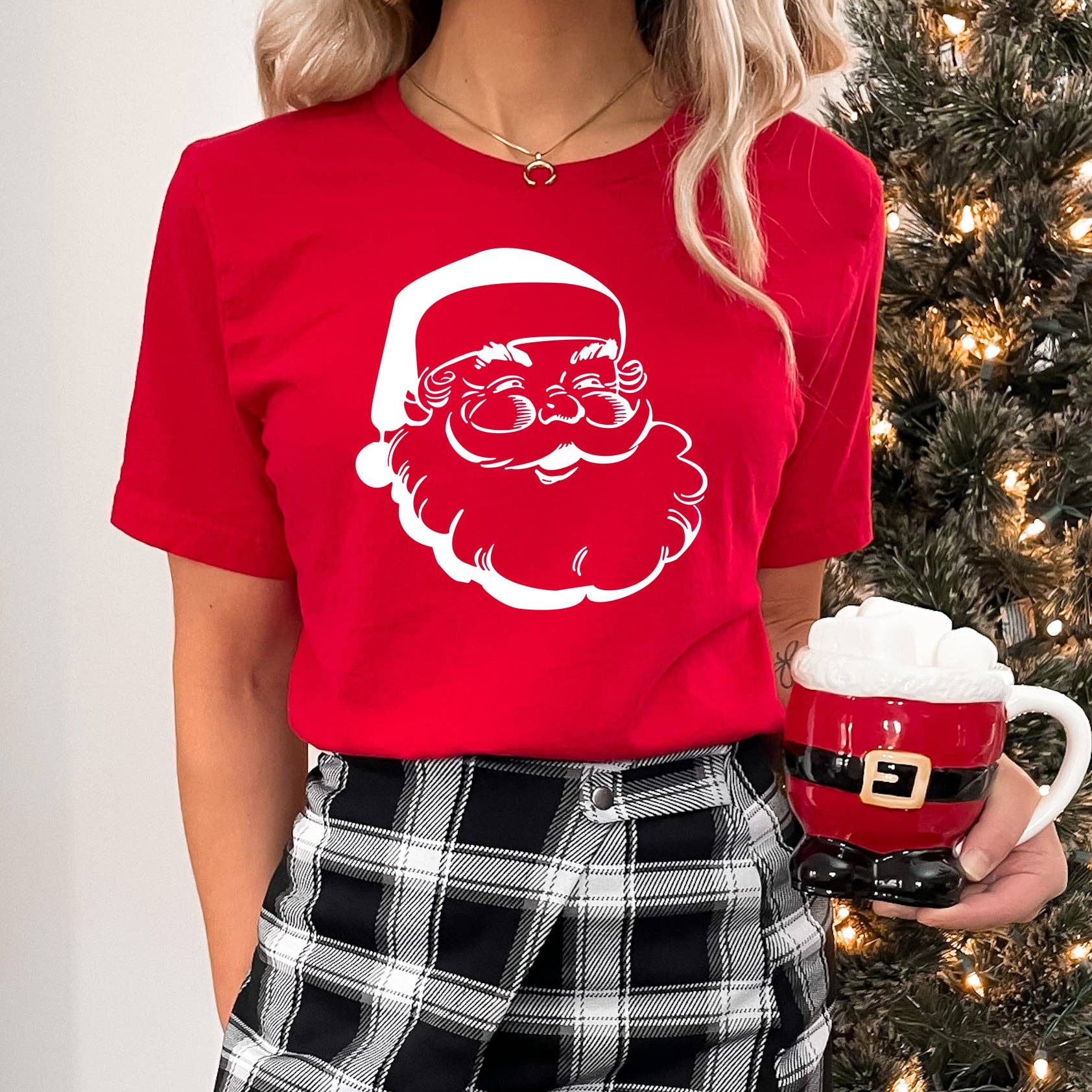 Retro Santa Christmas Sizes XS-2XL - Adult & Kids T-Shirts, Sweatshirts & Hoodies apparel design preview 1