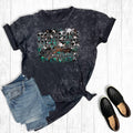 Christmas Deck the Halls with Turquoise and Cowhide - Adult & Kids T-Shirts, Sweatshirts & Hoodies apparel design preview 1