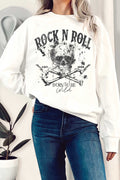 Rock N Roll Born To Be Wild Skull Graphix Terry - Adult & Kids T-Shirts, Sweatshirts & Hoodies apparel design preview 1