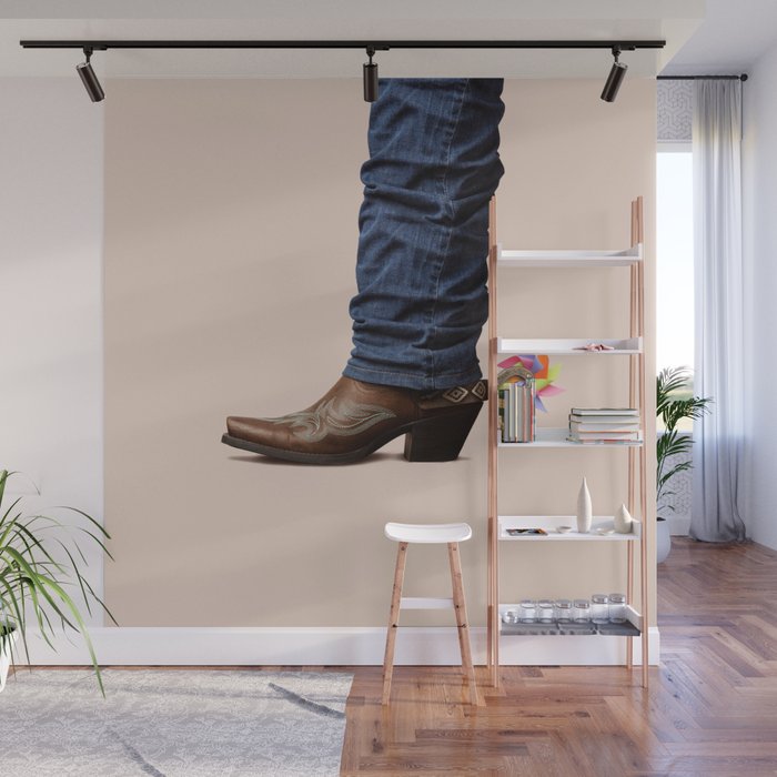 Funny Cowboy Wall Mural Gallery Image 1 - Adult & Kids T-Shirts, Sweatshirts & Hoodies apparel design preview 1