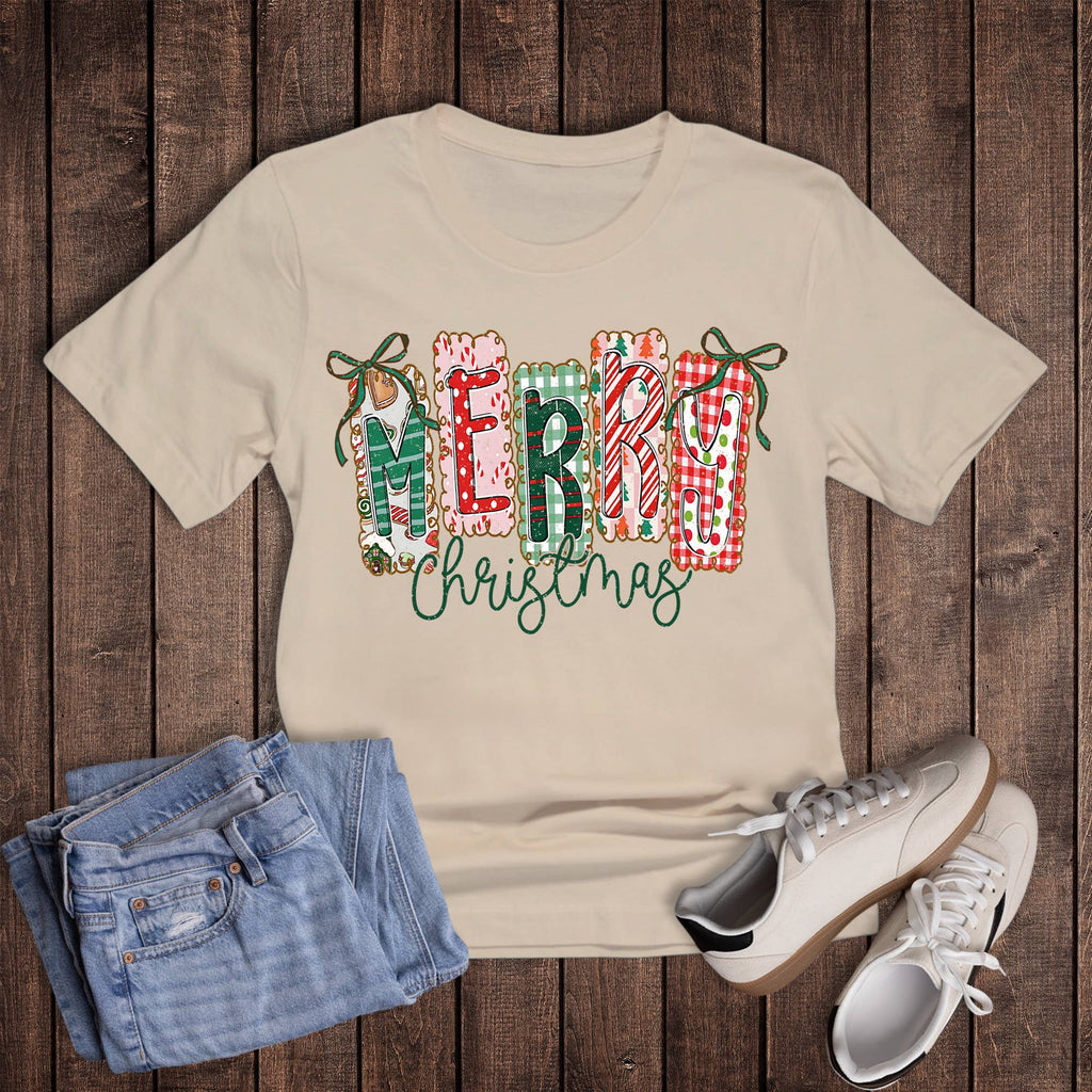Christmas Merry Tags Graphic - Adult & Kids T-Shirts, Sweatshirts & Hoodies apparel design preview 1