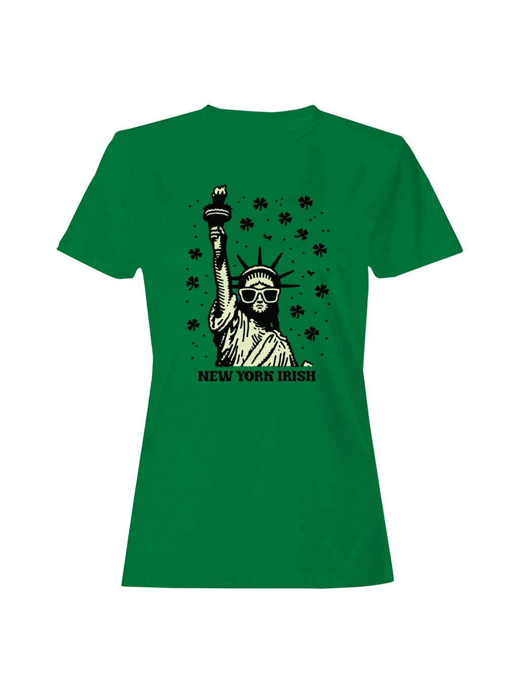 St. Patrick's Day Statue of Liberty Nyc Irish Women's - Adult & Kids T-Shirts, Sweatshirts & Hoodies apparel design preview 1