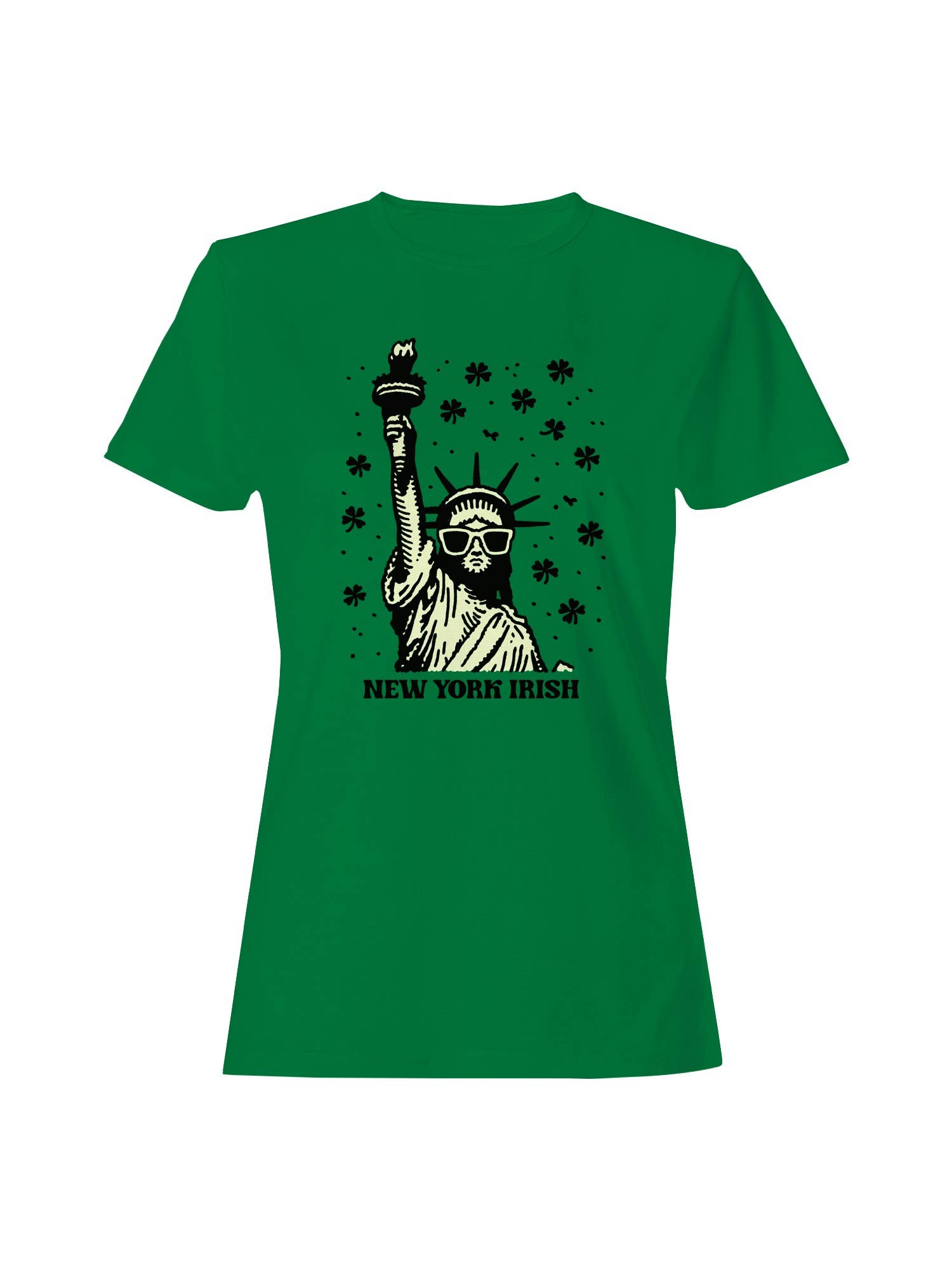 St. Patrick's Day Statue of Liberty Nyc Irish Women's - Adult & Kids T-Shirts, Sweatshirts & Hoodies apparel design preview 1