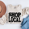Shop Local Crewneck Small - Adult & Kids T-Shirts, Sweatshirts & Hoodies apparel design preview 1