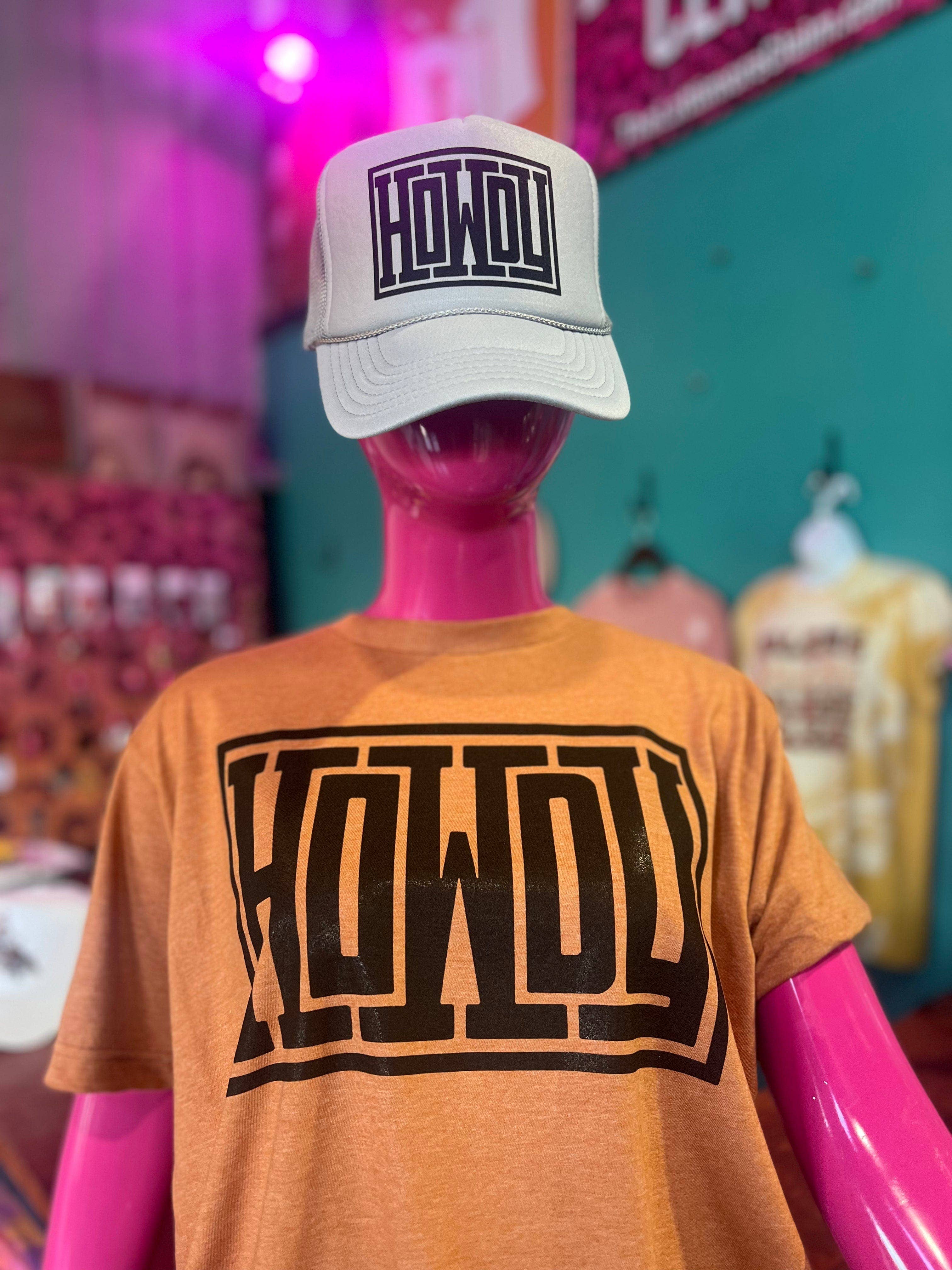 Serif Howdy Multiple Options - Adult & Kids T-Shirts, Sweatshirts & Hoodies apparel design preview 1