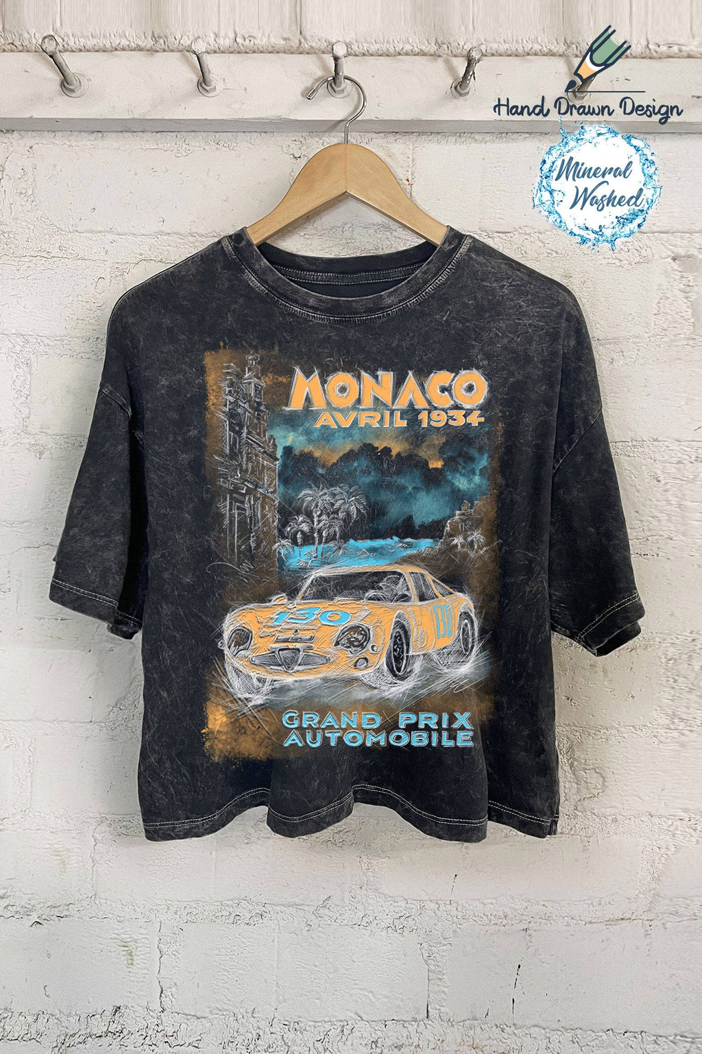 Monaco-Hand Drawn - Adult & Kids T-Shirts, Sweatshirts & Hoodies apparel design preview 1