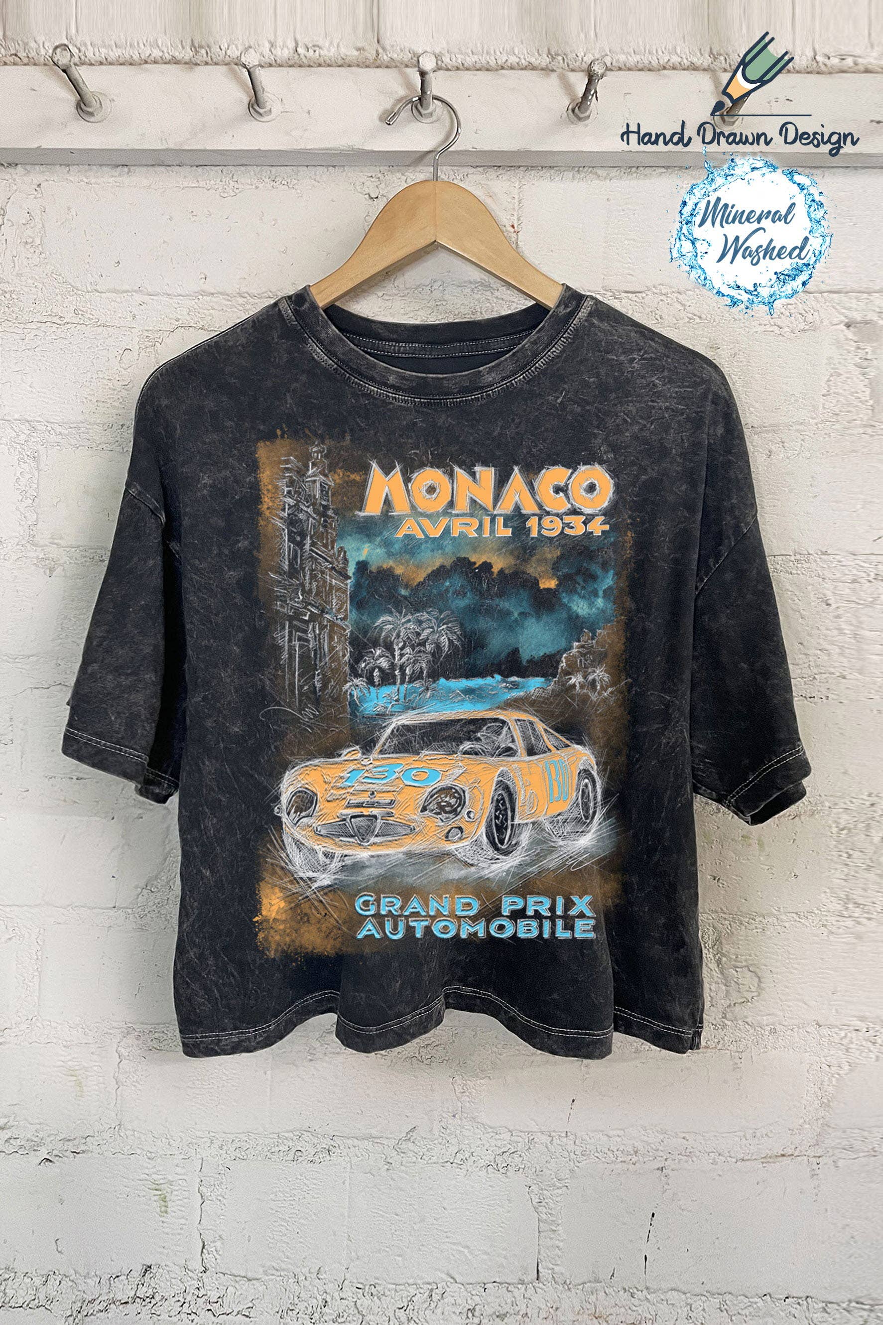 Monaco-Hand Drawn - Adult & Kids T-Shirts, Sweatshirts & Hoodies apparel design preview 1