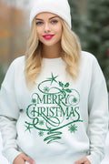 Merry Christmas Glitter Graphic Brushed - Adult & Kids T-Shirts, Sweatshirts & Hoodies apparel design preview 1