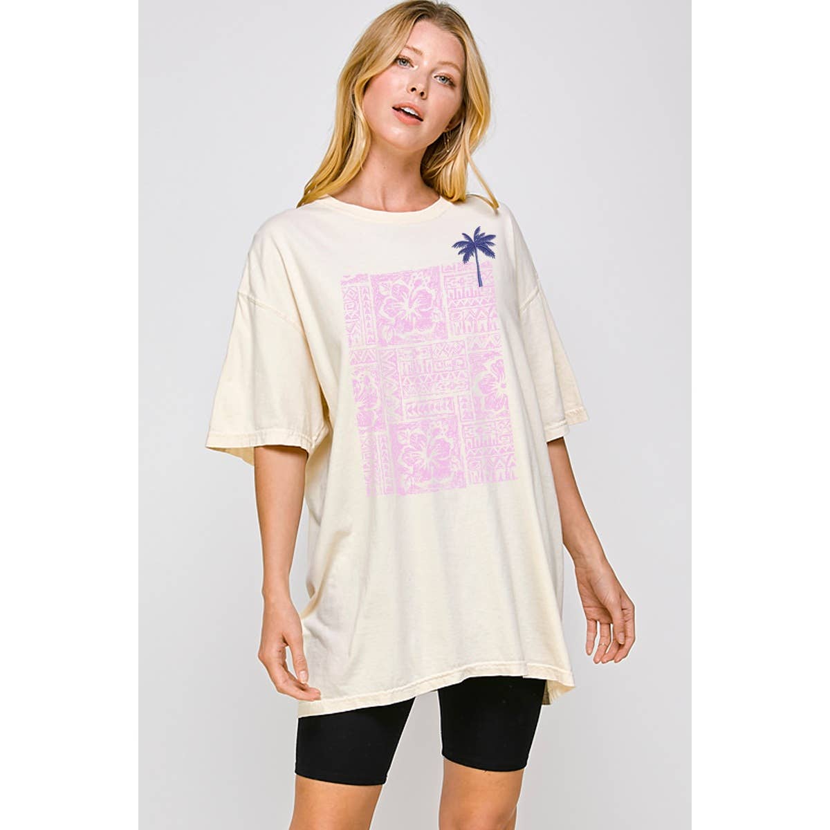 Palmtree Embroidery Vintage Graphic Oversized - Adult & Kids T-Shirts, Sweatshirts & Hoodies apparel design preview 1