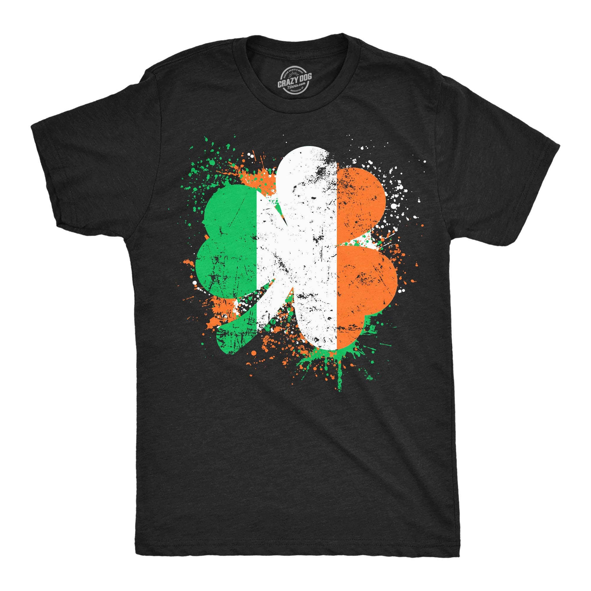 Irish Flag Clover Men's - Adult & Kids T-Shirts, Sweatshirts & Hoodies apparel design preview 1