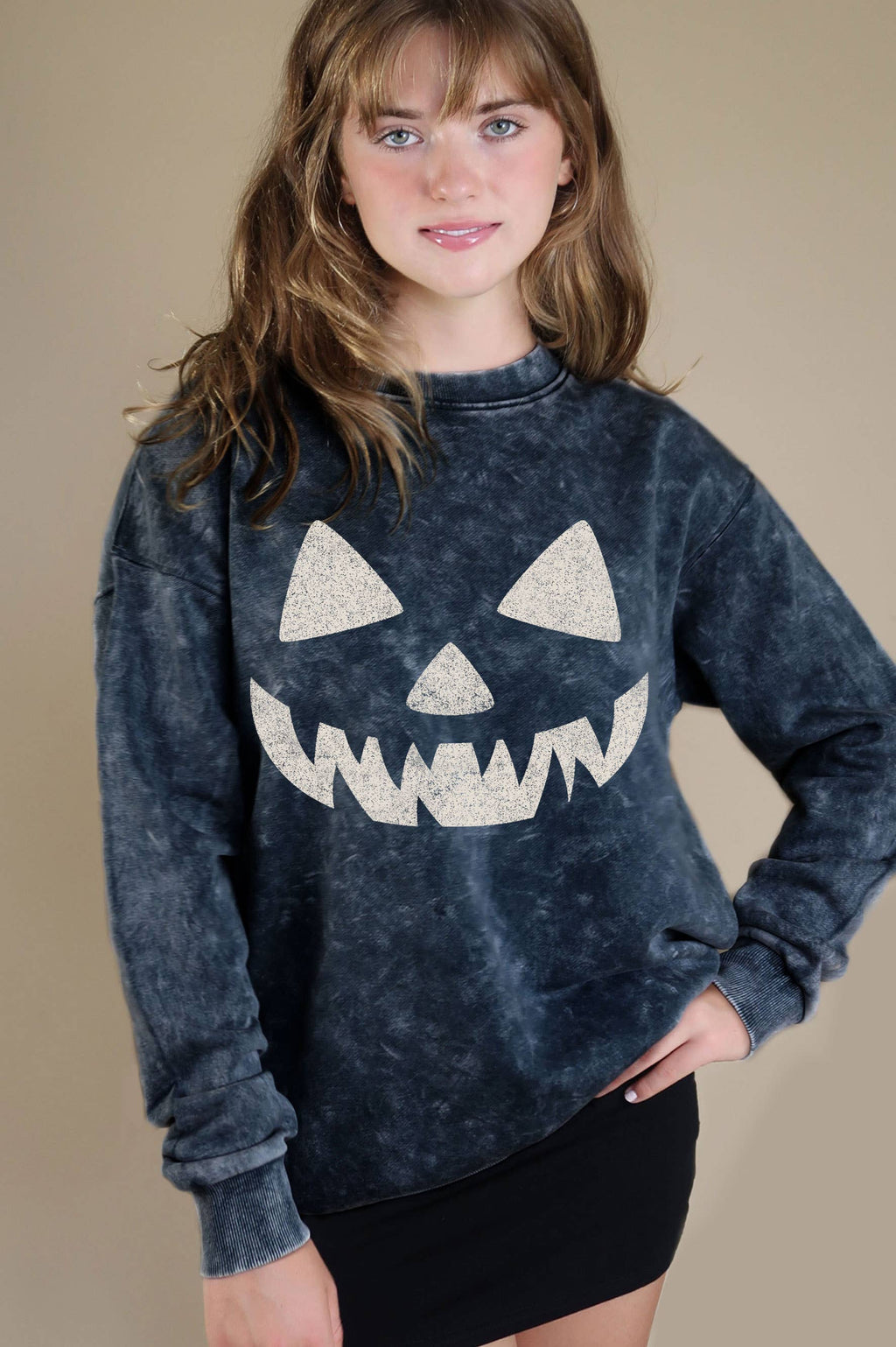 Jack O Lantern Graphic Brushed - Adult & Kids T-Shirts, Sweatshirts & Hoodies apparel design preview 1