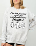 Mini Ghosts, Haunted House, Skeleton, Halloween - Adult & Kids T-Shirts, Sweatshirts & Hoodies apparel design preview 1