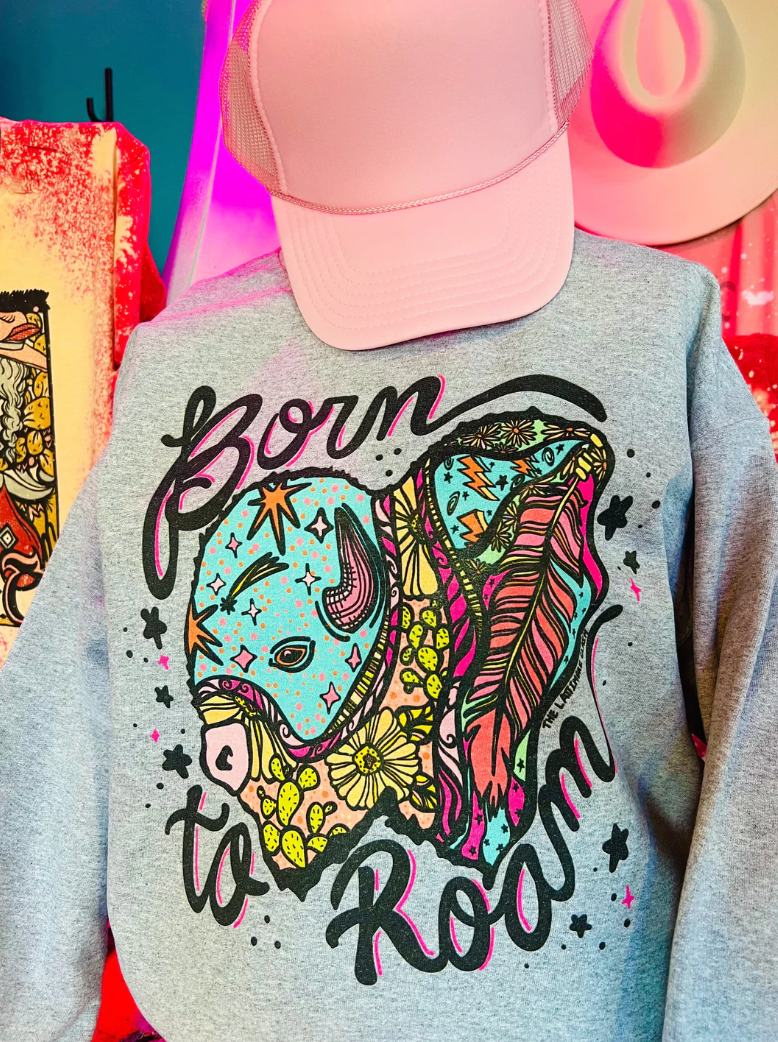 Born To Roam Buffalo- or - Adult & Kids T-Shirts, Sweatshirts & Hoodies apparel design preview 1