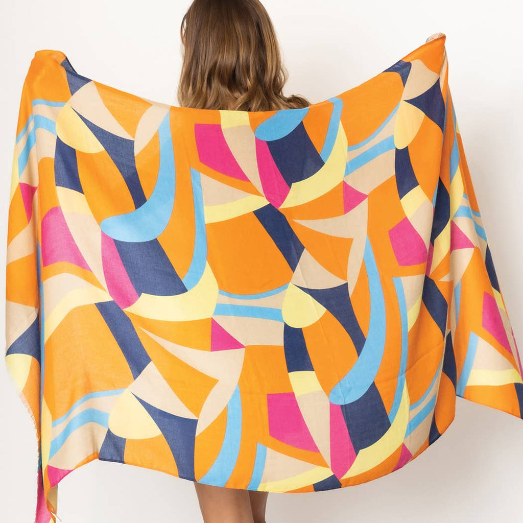 Vibrant Abstract Print Scarf - Adult & Kids T-Shirts, Sweatshirts & Hoodies apparel design preview 1