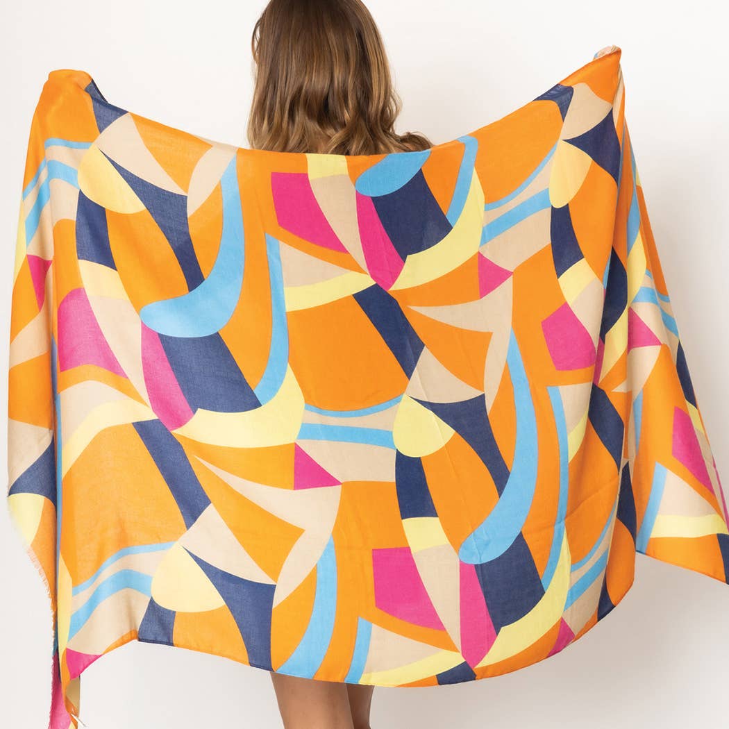 Vibrant Abstract Print Scarf - Adult & Kids T-Shirts, Sweatshirts & Hoodies apparel design preview 1