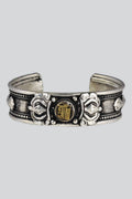 Kala Chakra White Metal Bracelet (MBR-09) - Adult & Kids T-Shirts, Sweatshirts & Hoodies apparel design preview 1