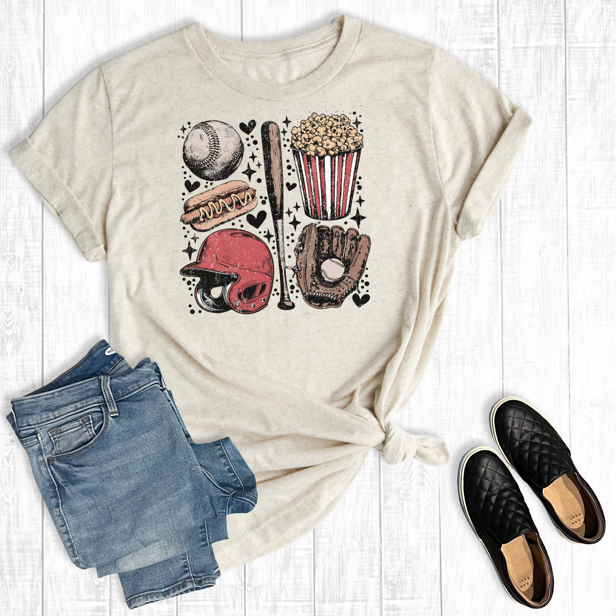 Retro Baseball Game Day Graphic - Adult & Kids T-Shirts, Sweatshirts & Hoodies apparel design preview 1
