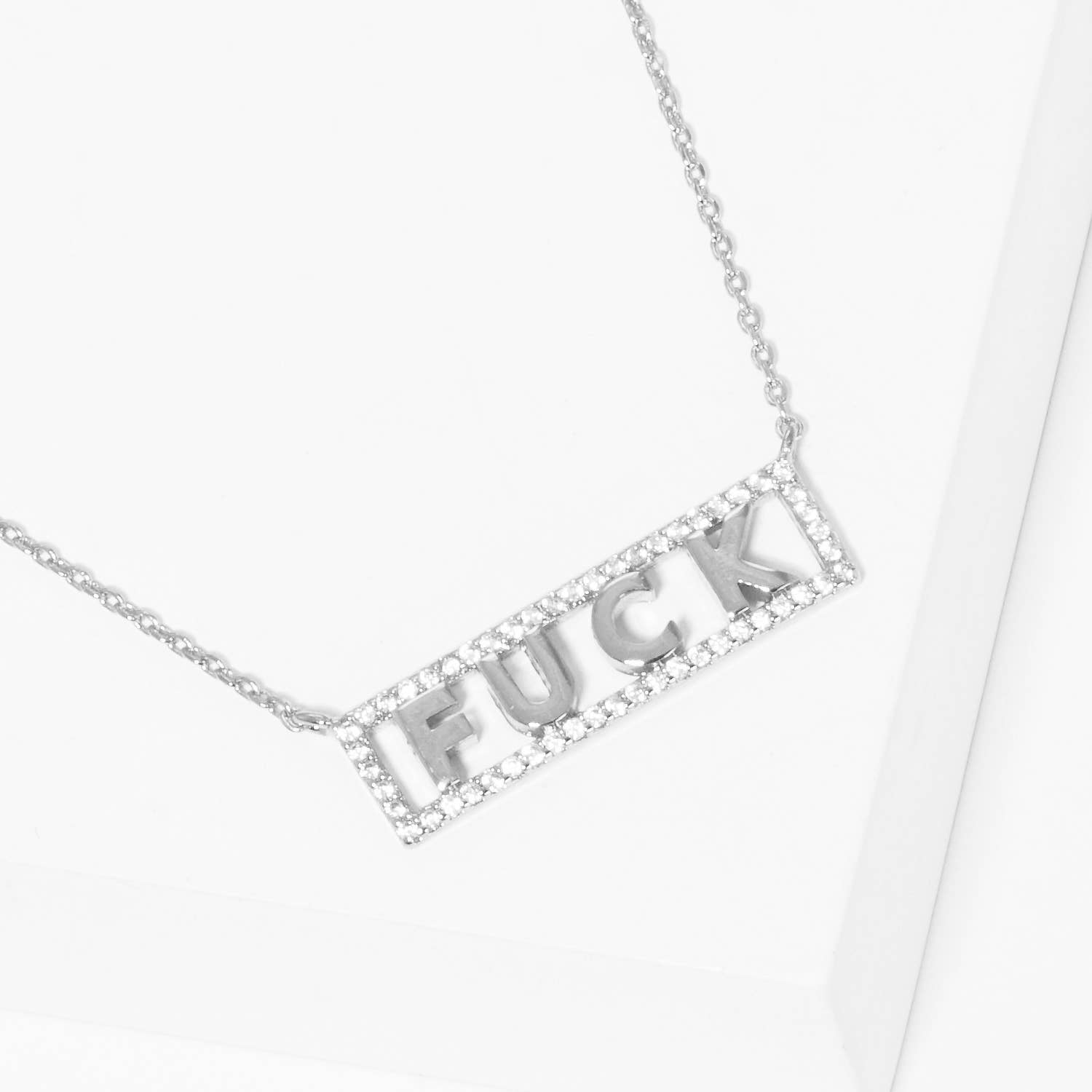 Cz Gold-Dipped Word Pendant Necklace - Adult & Kids T-Shirts, Sweatshirts & Hoodies apparel design preview 1