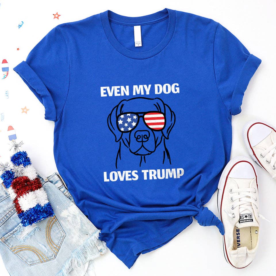 Even My Dog Loves Trump 2513 - Adult & Kids T-Shirts, Sweatshirts & Hoodies apparel design preview 1