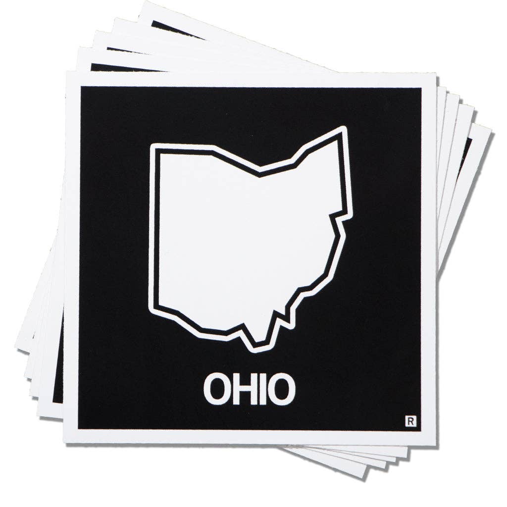 Ohio Outline Sticker - Adult & Kids T-Shirts, Sweatshirts & Hoodies apparel design preview 1