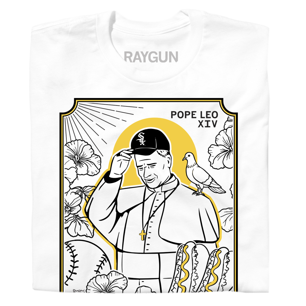 Pope Leo: God's Favorite Sox Fan - Adult & Kids T-Shirts, Sweatshirts & Hoodies apparel design preview 1