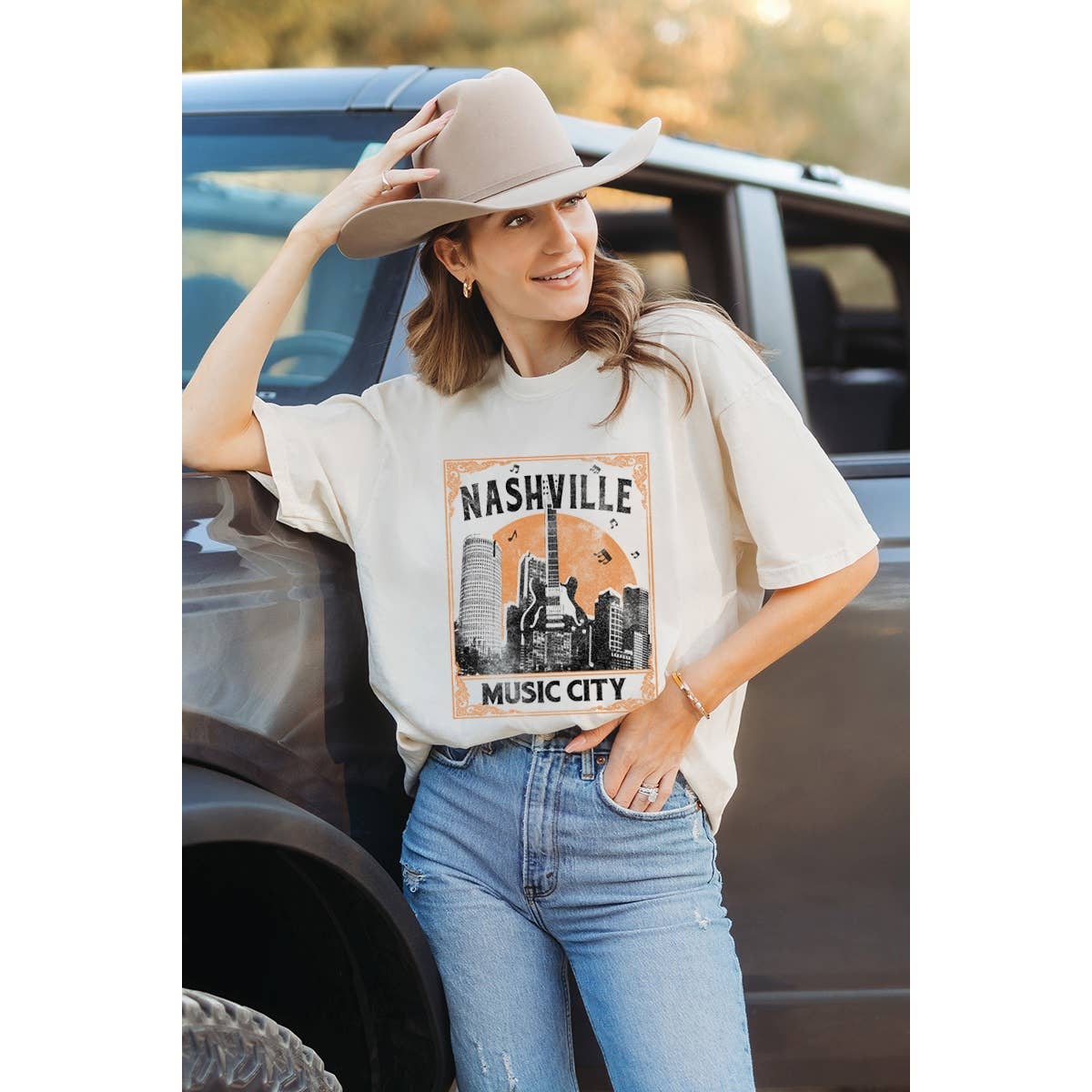 Nashville Music City Graphic - Adult & Kids T-Shirts, Sweatshirts & Hoodies apparel design preview 1