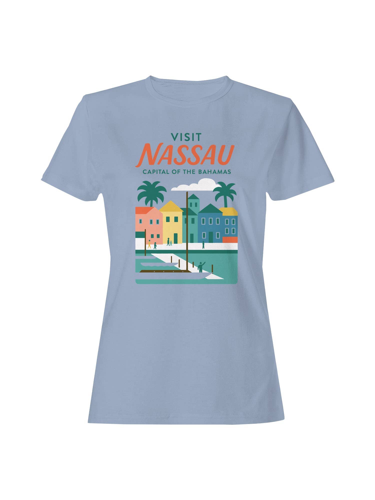 Explore Nassau: Bahamas Capital Art Women's - Adult & Kids T-Shirts, Sweatshirts & Hoodies apparel design preview 1