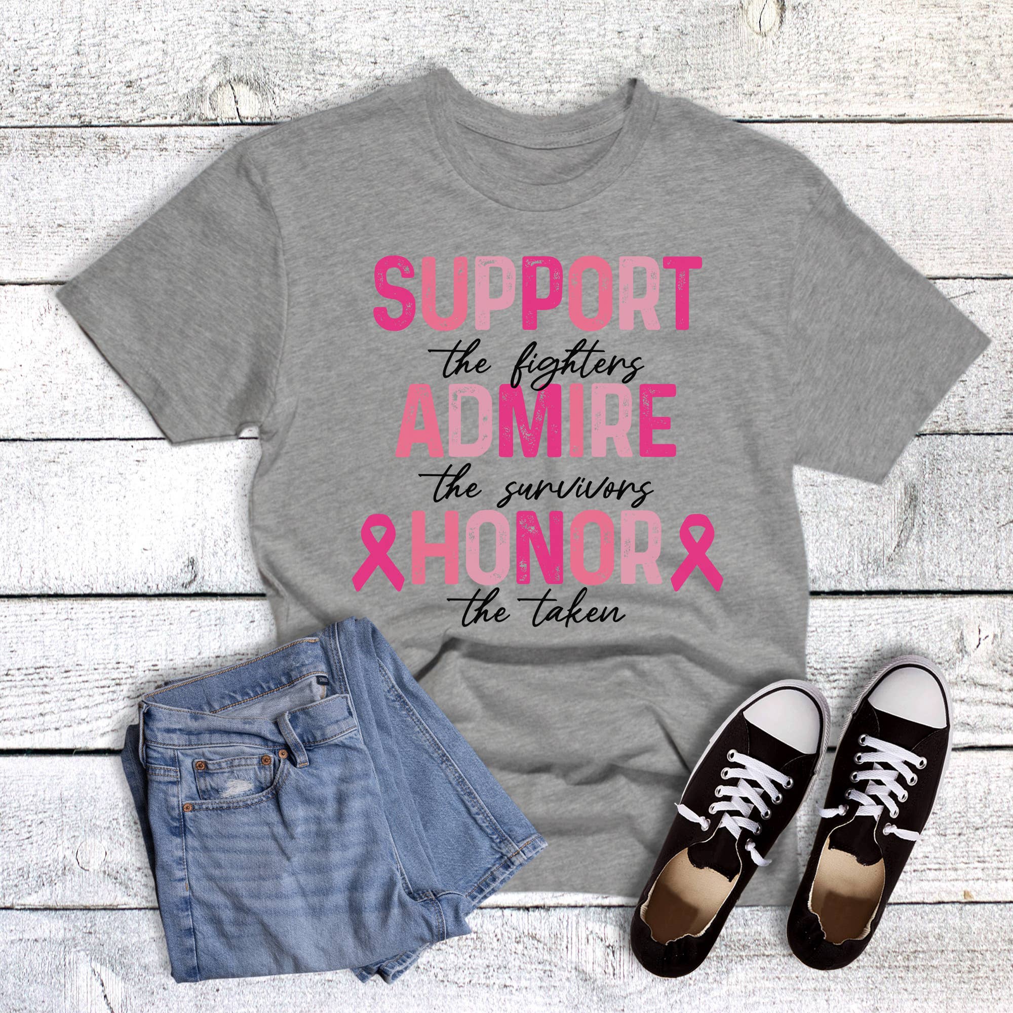 Cancer Support Admire Honor Graphic - Adult & Kids T-Shirts, Sweatshirts & Hoodies apparel design preview 1