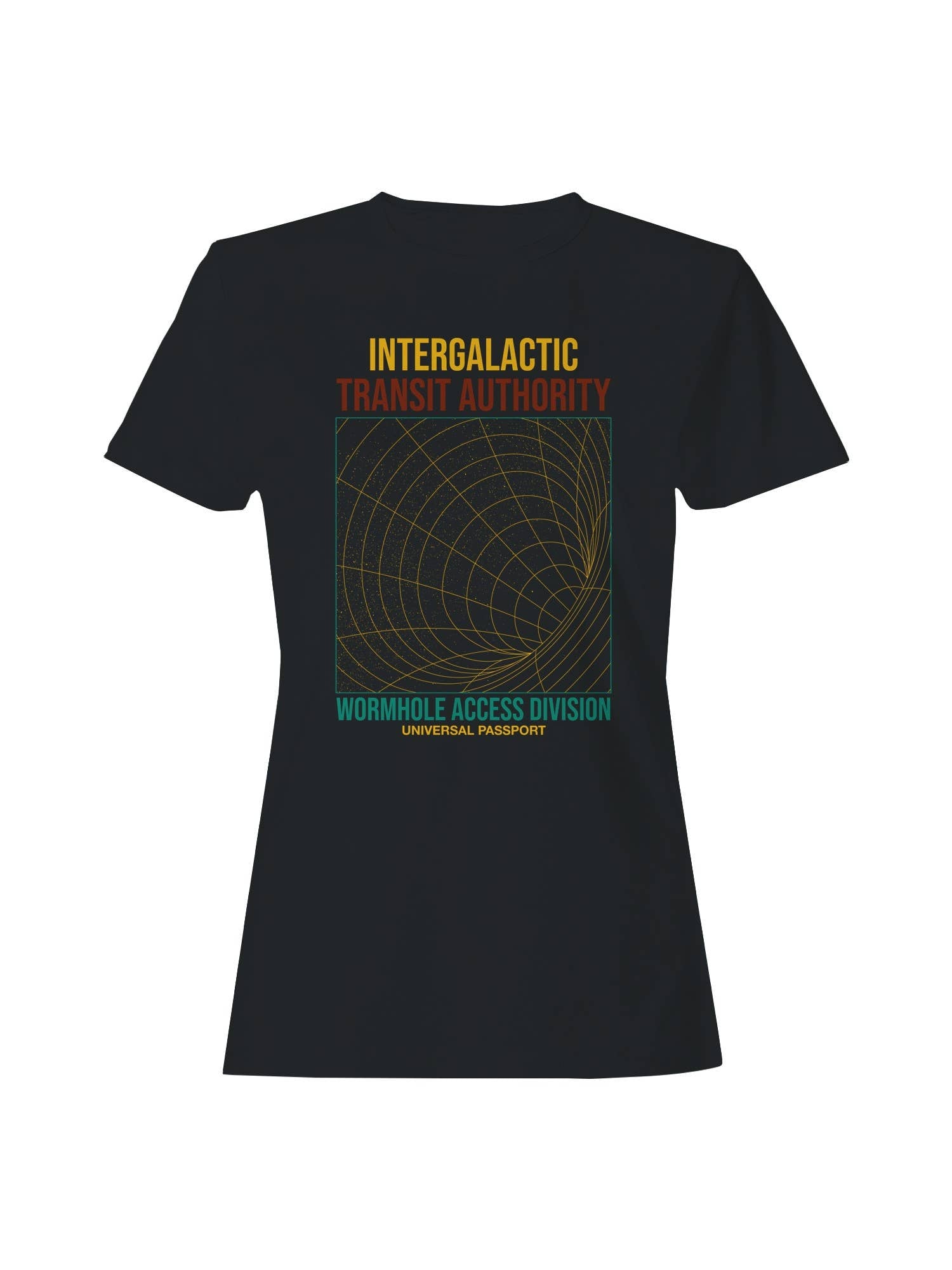 Intergalactic Transit Wormhole Access Women's - Adult & Kids T-Shirts, Sweatshirts & Hoodies apparel design preview 1