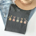 Cute Rabbits in A Row, Easter Comfort Colors - Adult & Kids T-Shirts, Sweatshirts & Hoodies apparel design preview 1