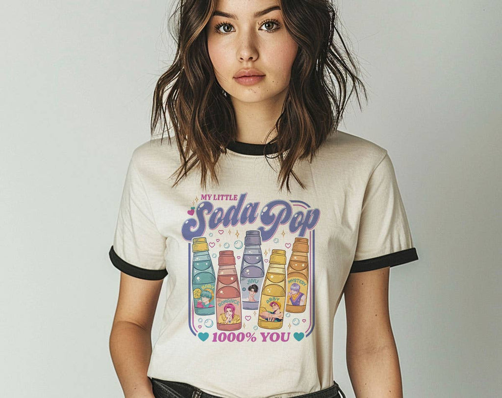 My Little Soda Pop Kpop Saja Demon Inspired Ringer - Adult & Kids T-Shirts, Sweatshirts & Hoodies apparel design preview 1