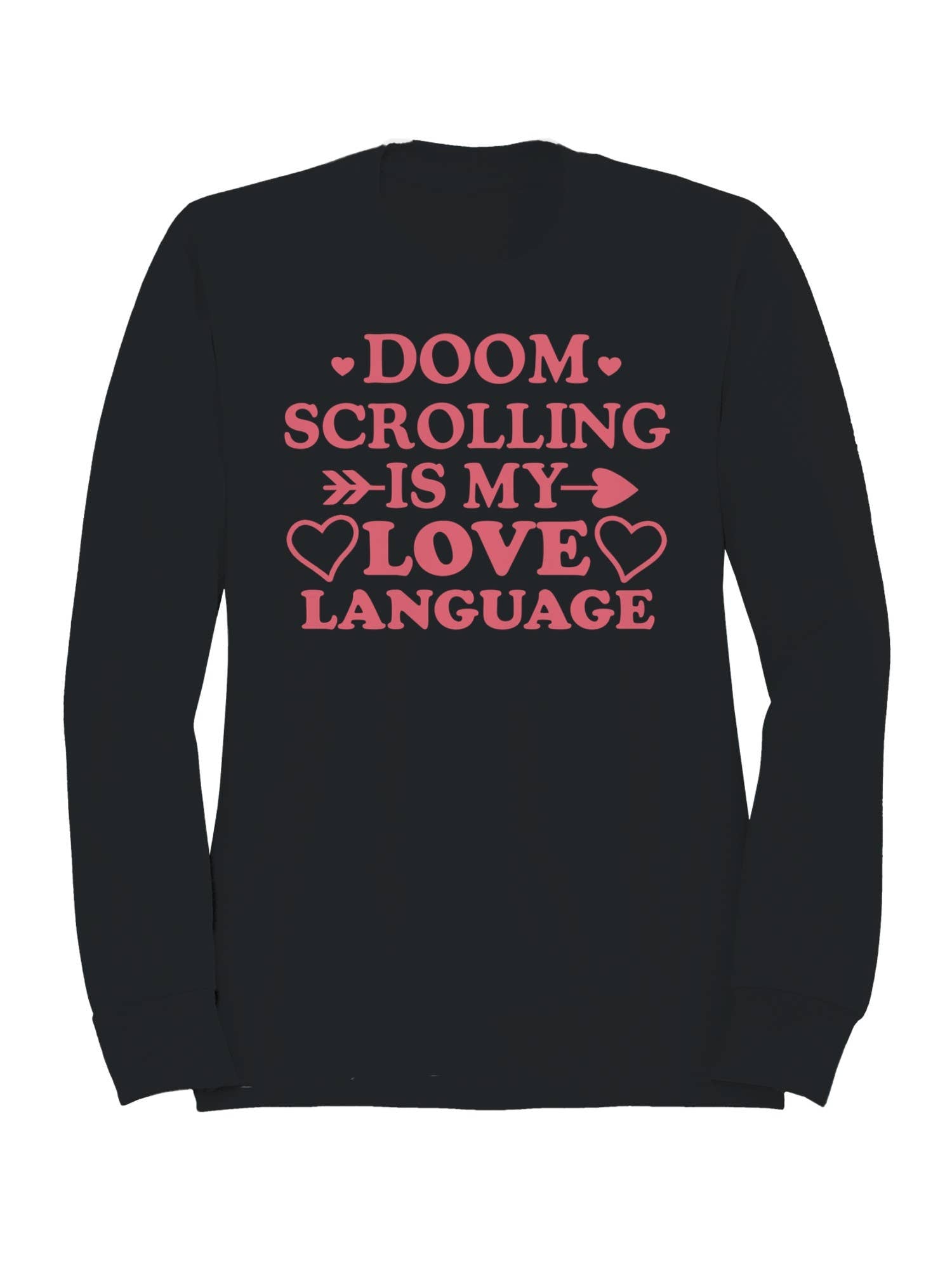 Doom Scrolling Love Language Women's - Adult & Kids T-Shirts, Sweatshirts & Hoodies apparel design preview 1