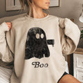 Boo Vintage Ghost Halloween - Adult & Kids T-Shirts, Sweatshirts & Hoodies apparel design preview 1