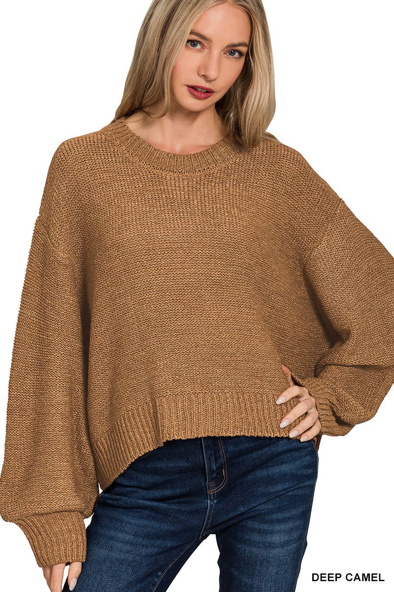 1015 Oversized Baloon Sleeve Sweater SI-28189 - Adult & Kids T-Shirts, Sweatshirts & Hoodies apparel design preview 1