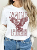 Wild and Free Eagle Graphic - Adult & Kids T-Shirts, Sweatshirts & Hoodies apparel design preview 1