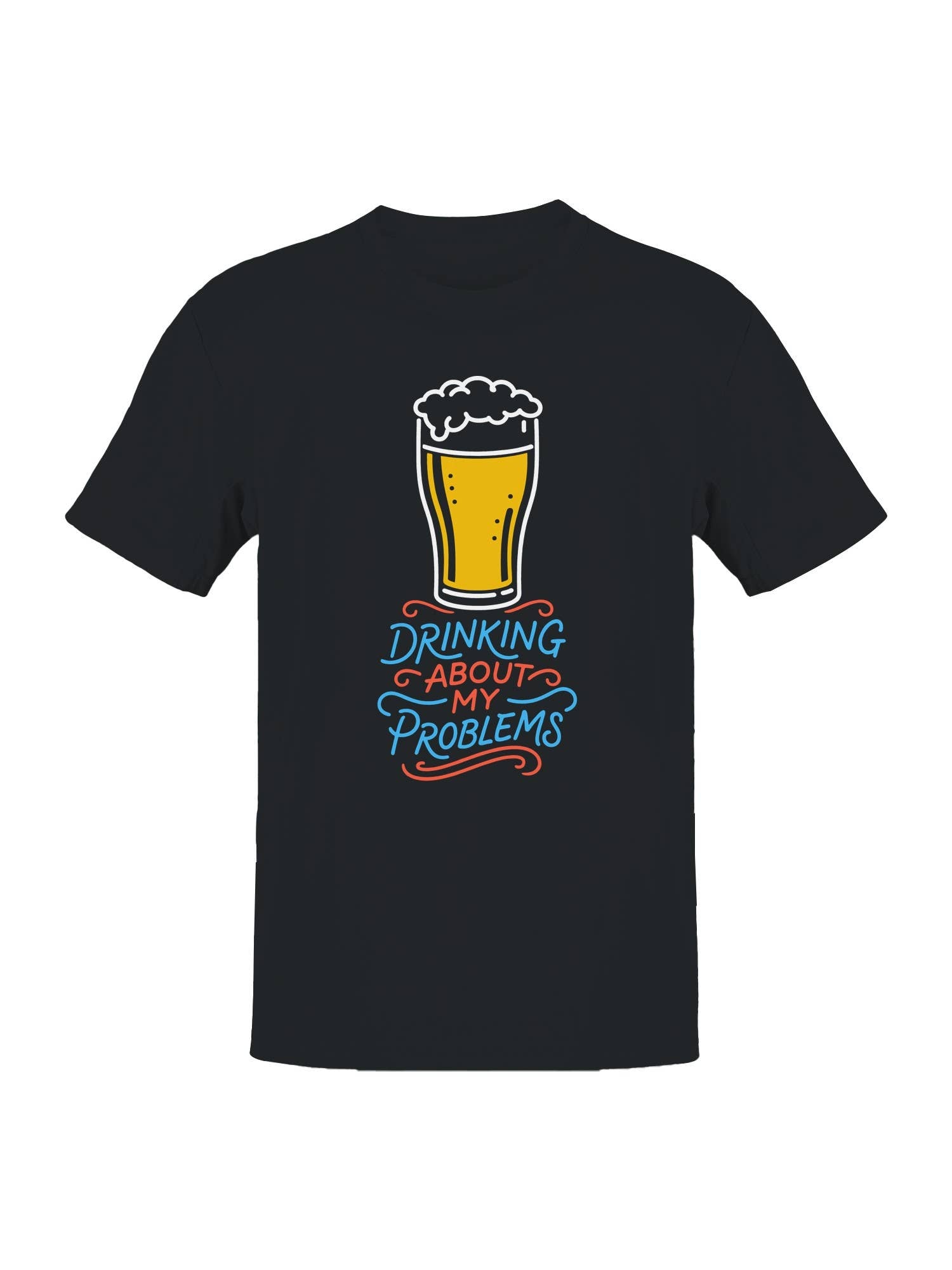 Drinking About My Problems Beer Men's - Adult & Kids T-Shirts, Sweatshirts & Hoodies apparel design preview 1