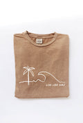 Live Love Surf Mineral Washed Graphic Top - Adult & Kids T-Shirts, Sweatshirts & Hoodies apparel design preview 1