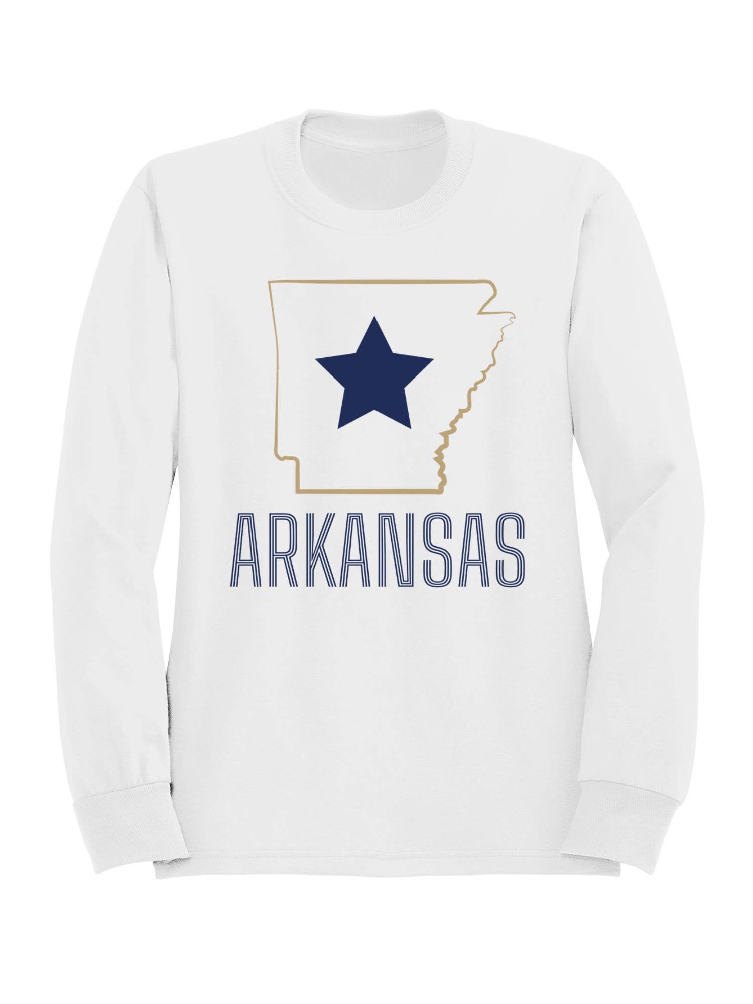 Arkansas State Outline Art Men's - Adult & Kids T-Shirts, Sweatshirts & Hoodies apparel design preview 1