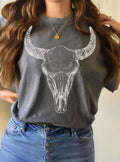 Cow Skull Graphic - Adult & Kids T-Shirts, Sweatshirts & Hoodies apparel design preview 1