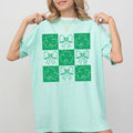 Checkered, Ribbon, Bows, St Patrick's Day, Shamrock - Adult & Kids T-Shirts, Sweatshirts & Hoodies apparel design preview 1