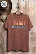 Cowboy Take Me Away Graphic Top - Adult & Kids T-Shirts, Sweatshirts & Hoodies apparel design preview 1