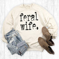 Funny Feral Wife - Adult & Kids T-Shirts, Sweatshirts & Hoodies apparel design preview 1