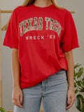 Texas Tech Camo Filled Gault Red Comfort Colors - Adult & Kids T-Shirts, Sweatshirts & Hoodies apparel design preview 1