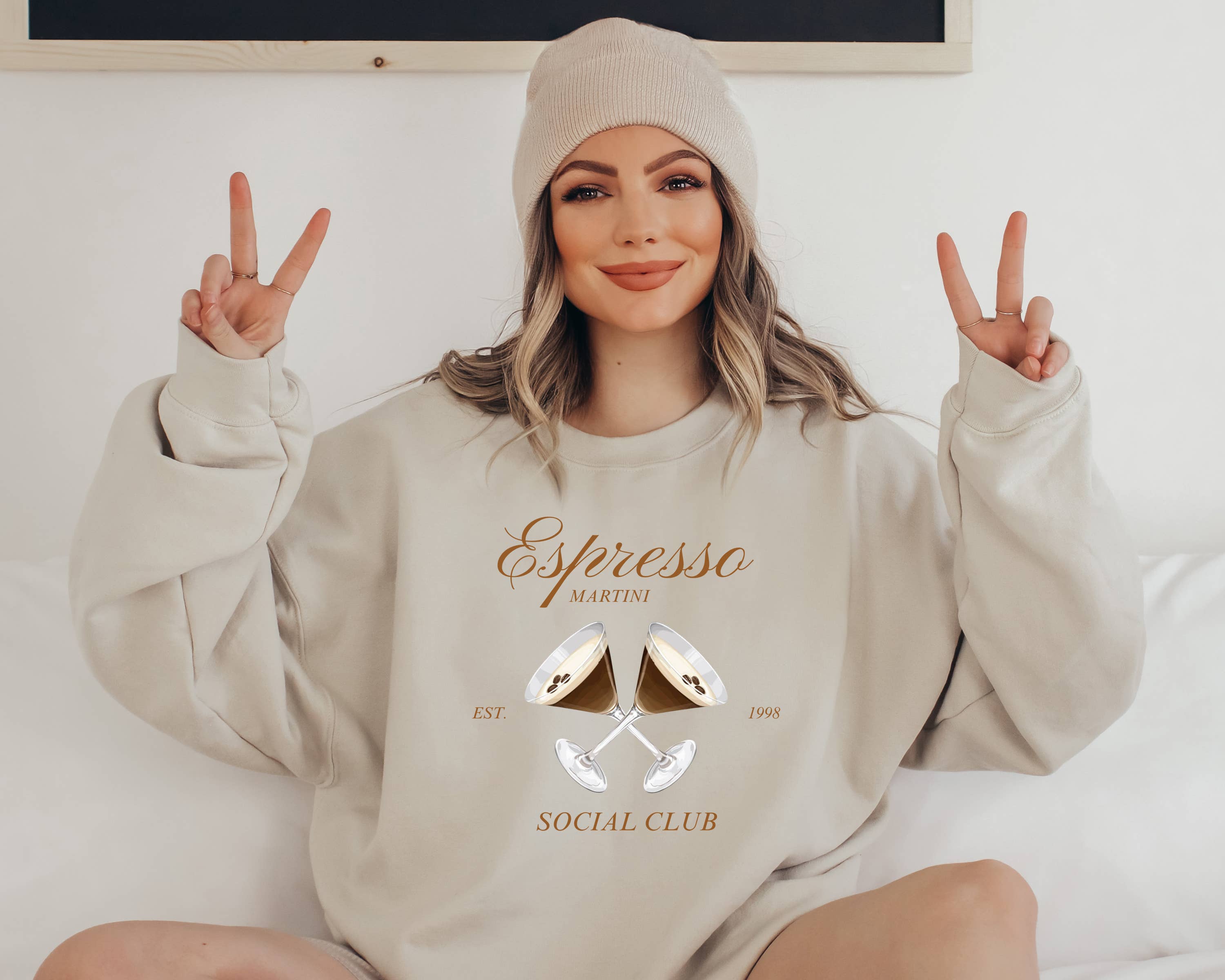 Tini Time, Espresso Martini Social Club - Adult & Kids T-Shirts, Sweatshirts & Hoodies apparel design preview 1
