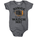 Binge Watch Me Baby Bodysuit - Adult & Kids T-Shirts, Sweatshirts & Hoodies apparel design preview 1
